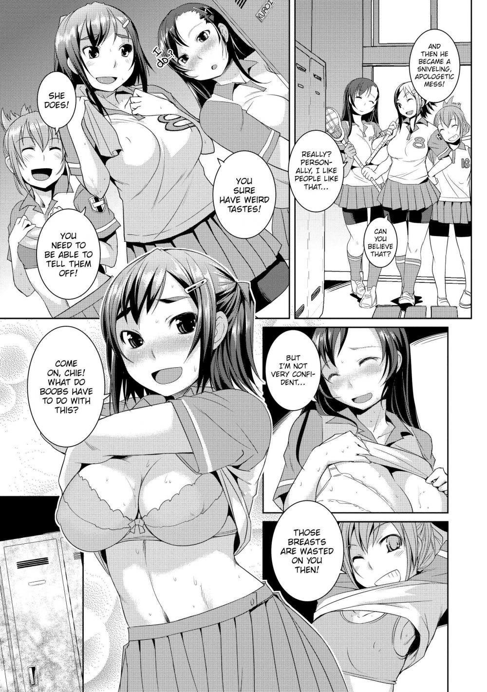 Hentai Manga Comic-Peachy-Butt Girls-Chapter 5 - boob shot!-1